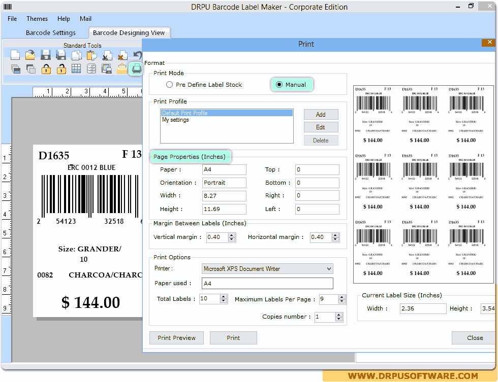 Label Barcode Software - Corporate Edition