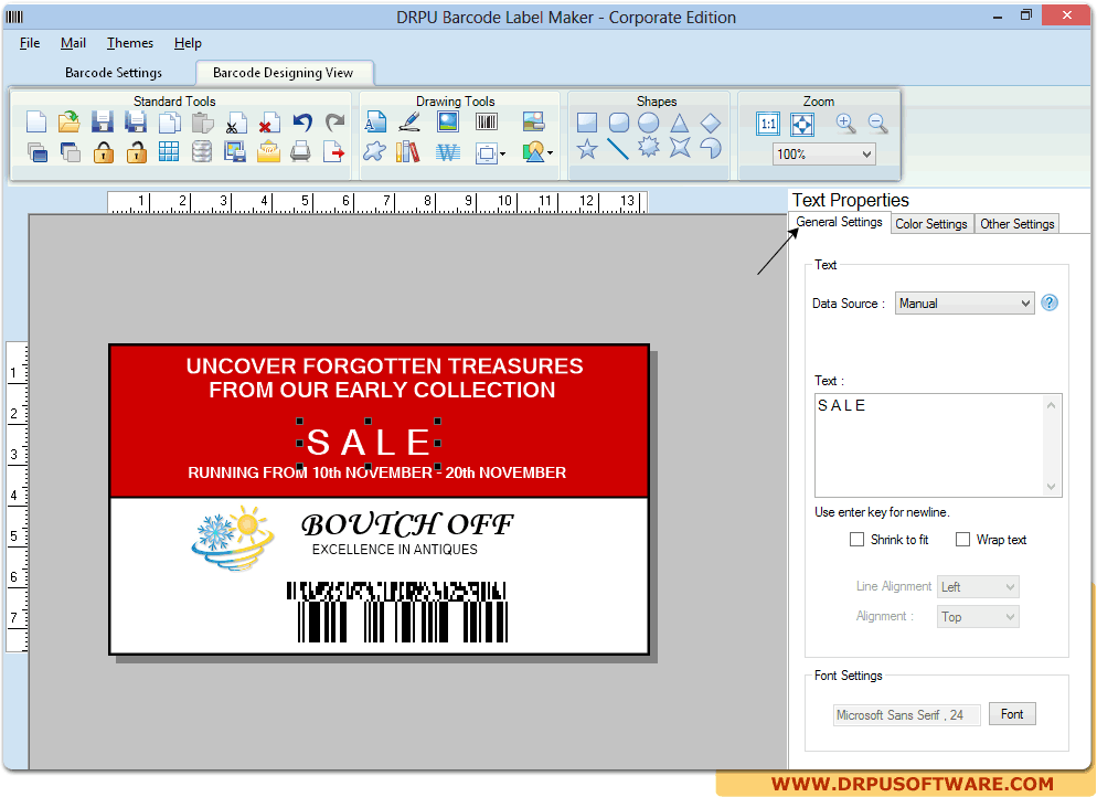 Շտրիխ Label Maker Software - Կորպորատիվ Edition