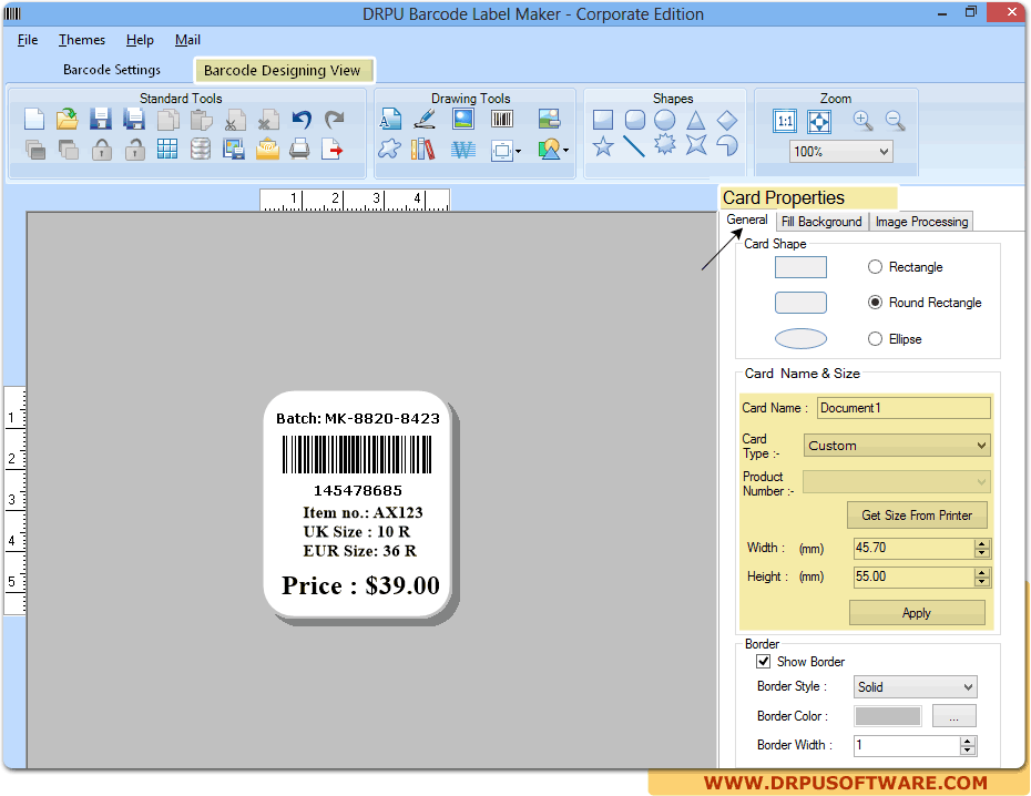 Barcode Label Maker Software - Corporate Edition