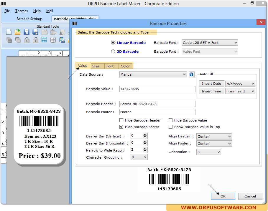 Barcode Label Maker Software - Corporate Edition