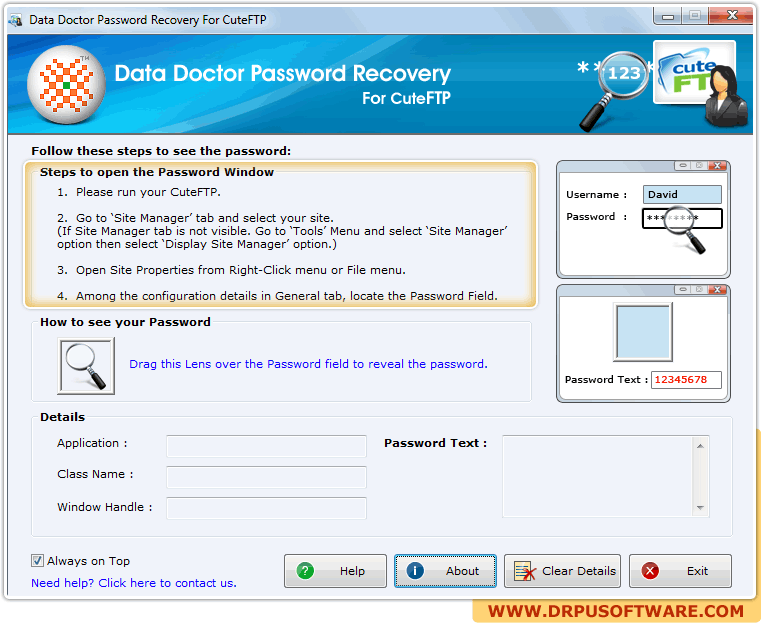 Password Recovery Software For CuteFTP