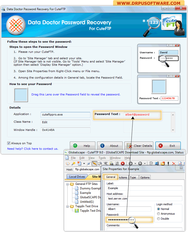 Password Recovery Software For CuteFTP