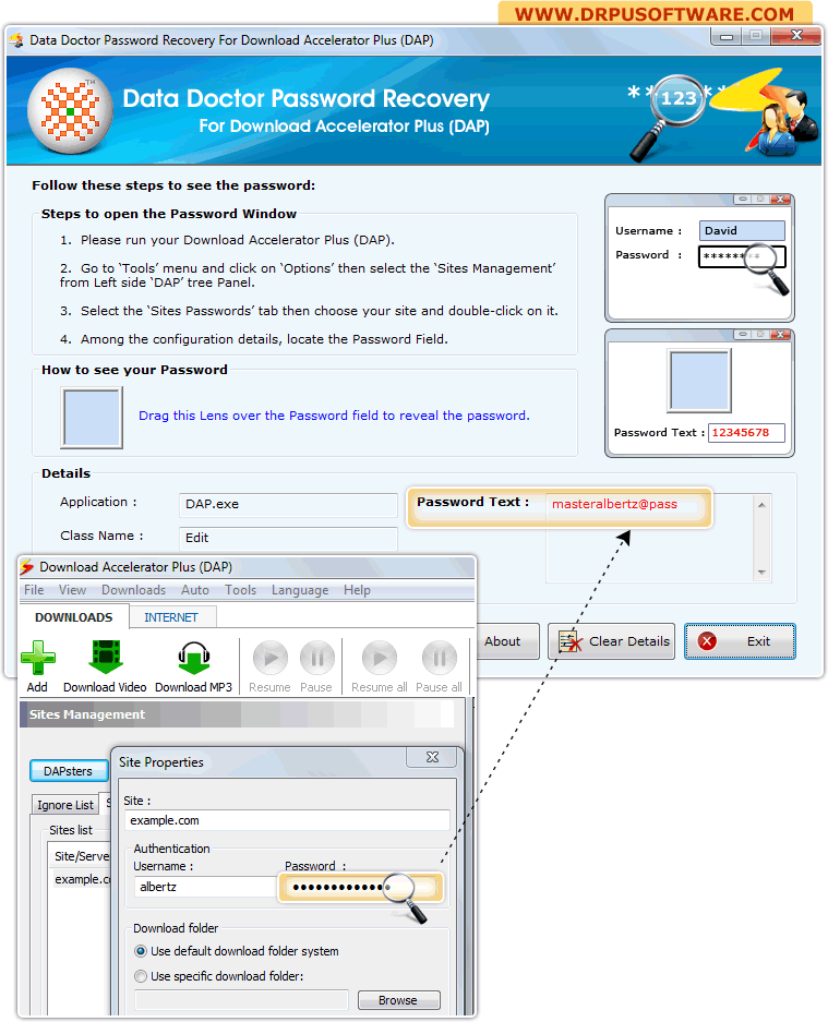 Password Recovery Software For Download Accelerator Plus