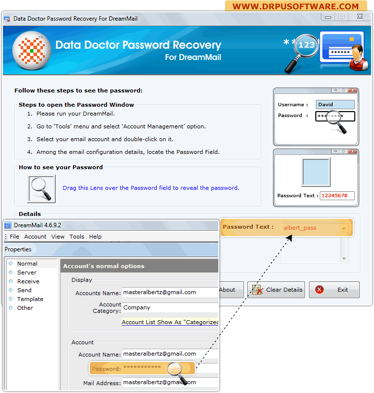 Password Recovery Software For DreamMail