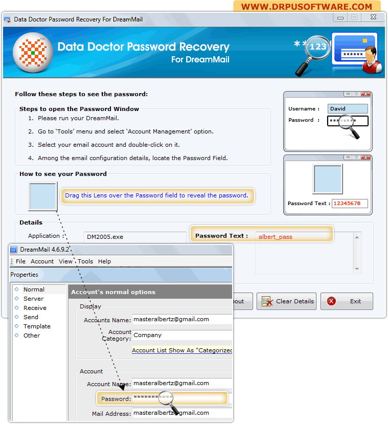 Password Recovery Software for DreamMail