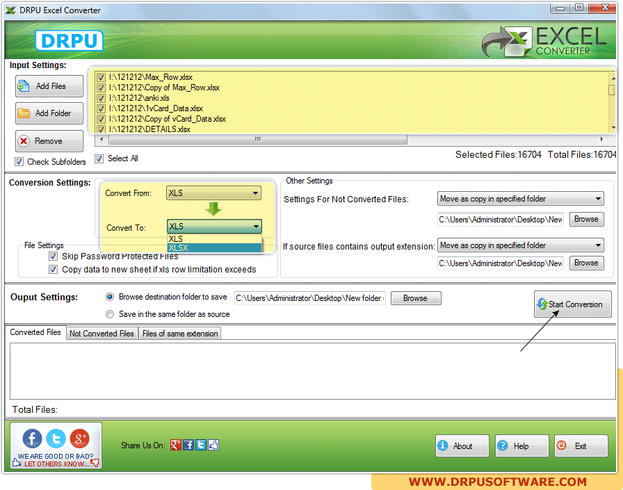 DRPU Excel Converter