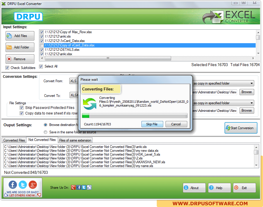 DRPU Excel Converter