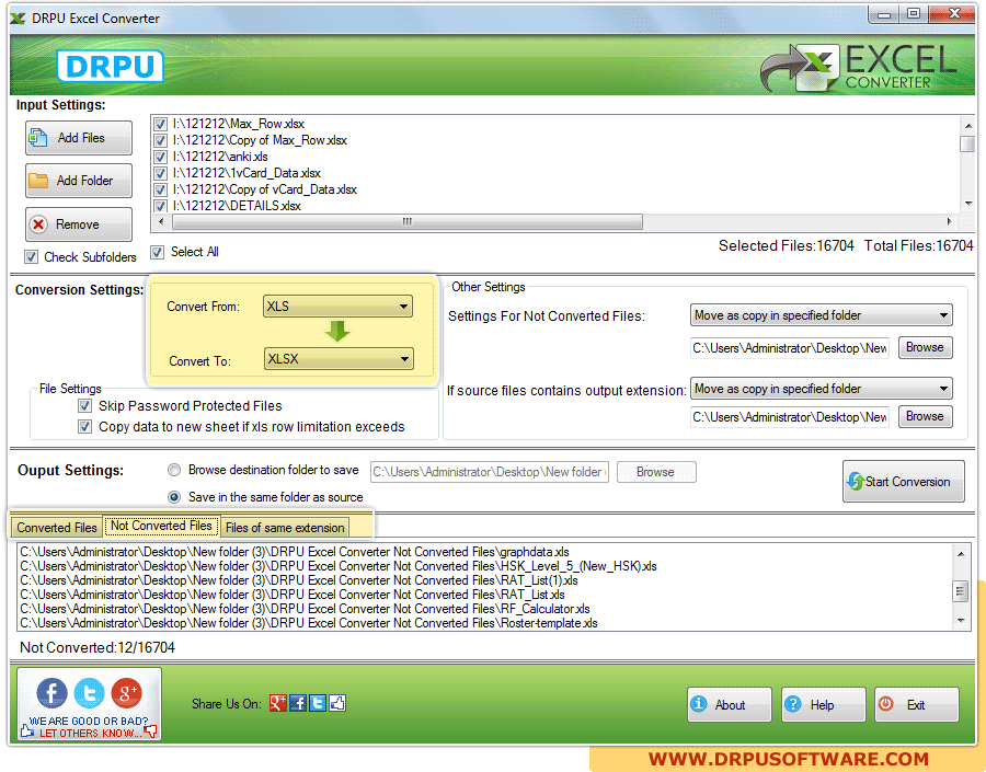 DRPU Excel Converter