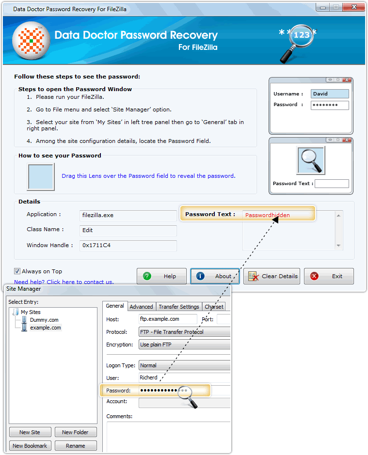 Password Recovery Software For FileZilla