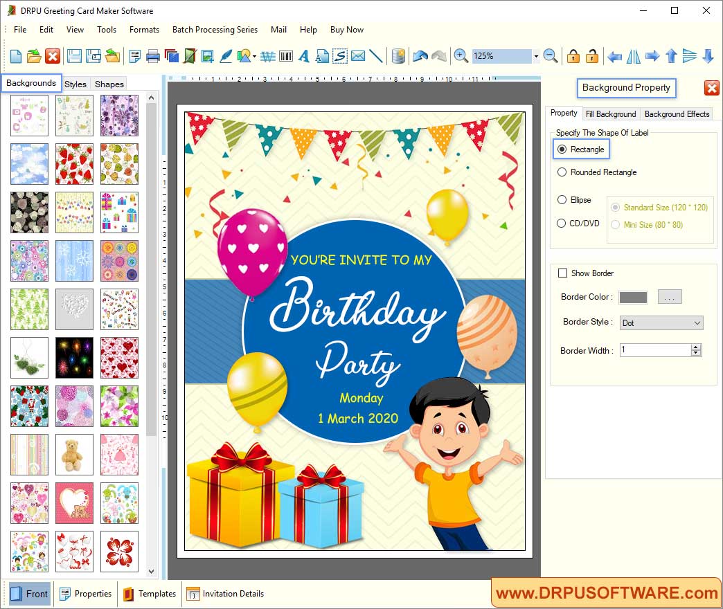 DRPU Greeting Card Maker Software