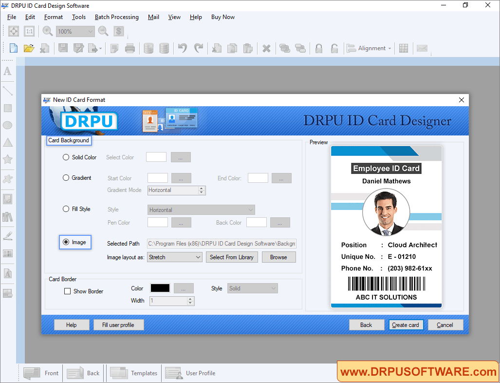 Employee Id Card Software