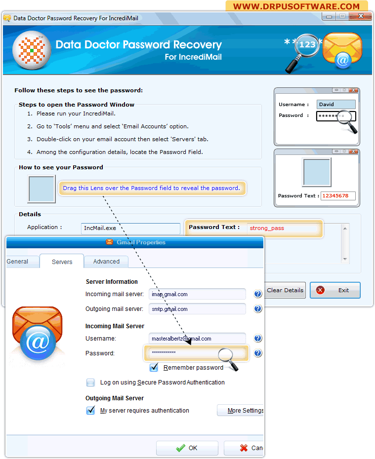 Password Recovery Software for IncrediMail