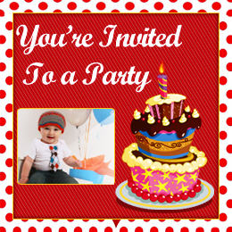 Kids Birthday Invitation Card