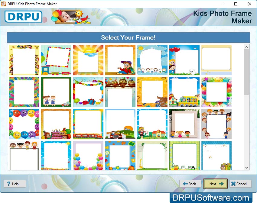 DRPU Kids Photo Frame Maker