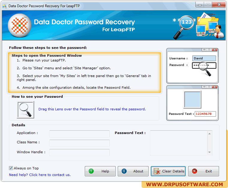Password Recovery Software For LeapFTP