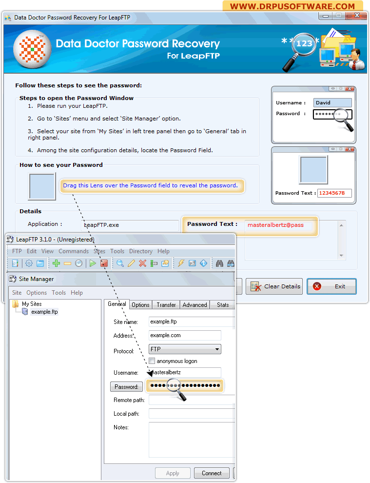 Password Recovery Software for LeapFTP