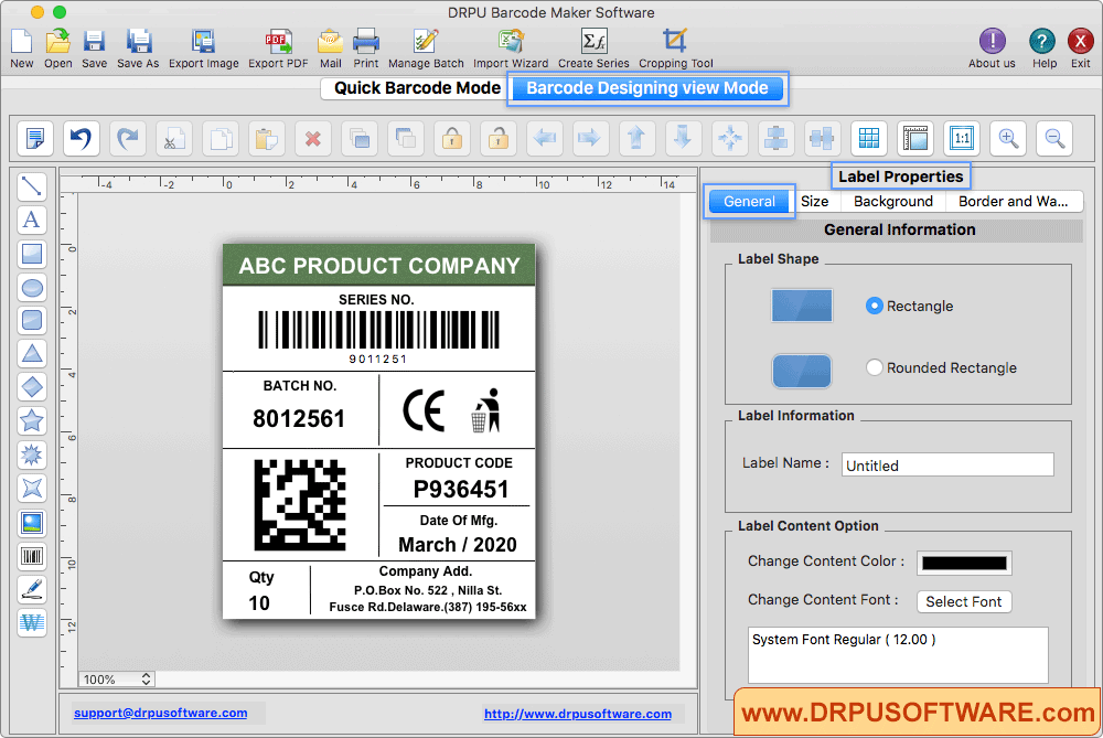 Label Properties