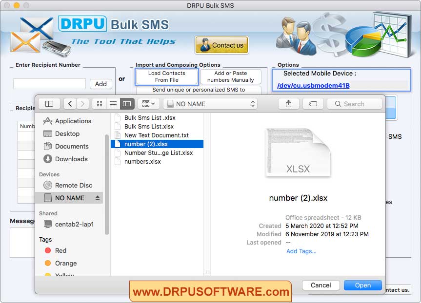 Load Contacts from File Load Contacts from File