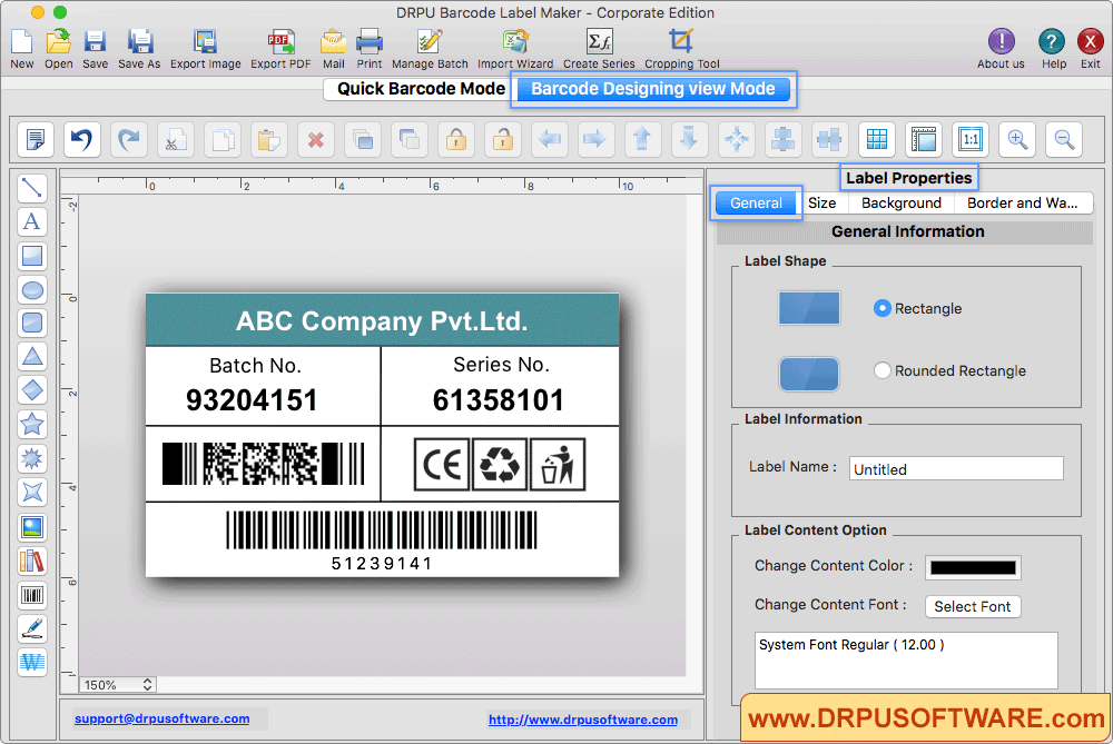 DRPU Mac Barcode Label Maker - Corporate Edition