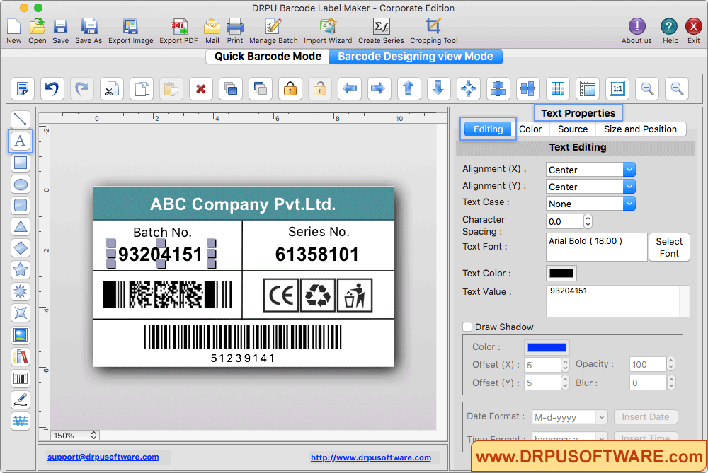 DRPU Mac Barcode Label Maker - Corporate Edition