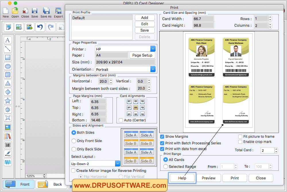 Print Settings Print Settings