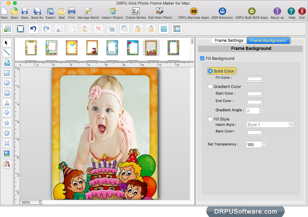 DRPU Kids Photo Frame Maker