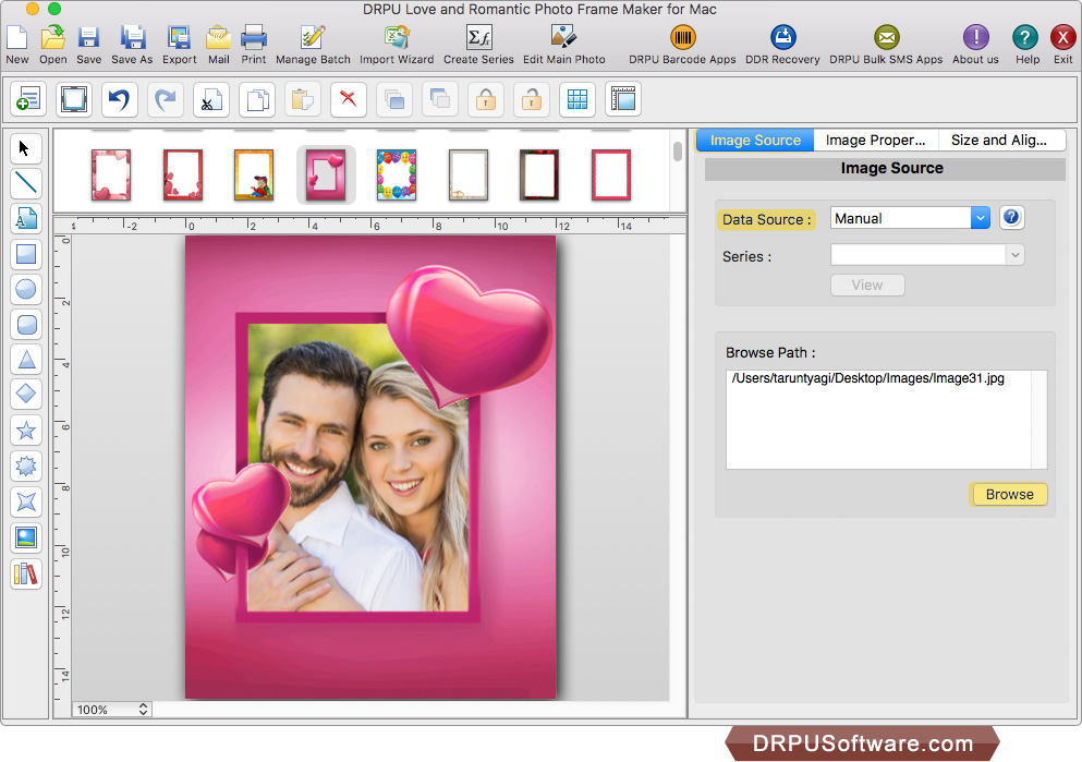 Love and Romantic Photo Frame Maker 