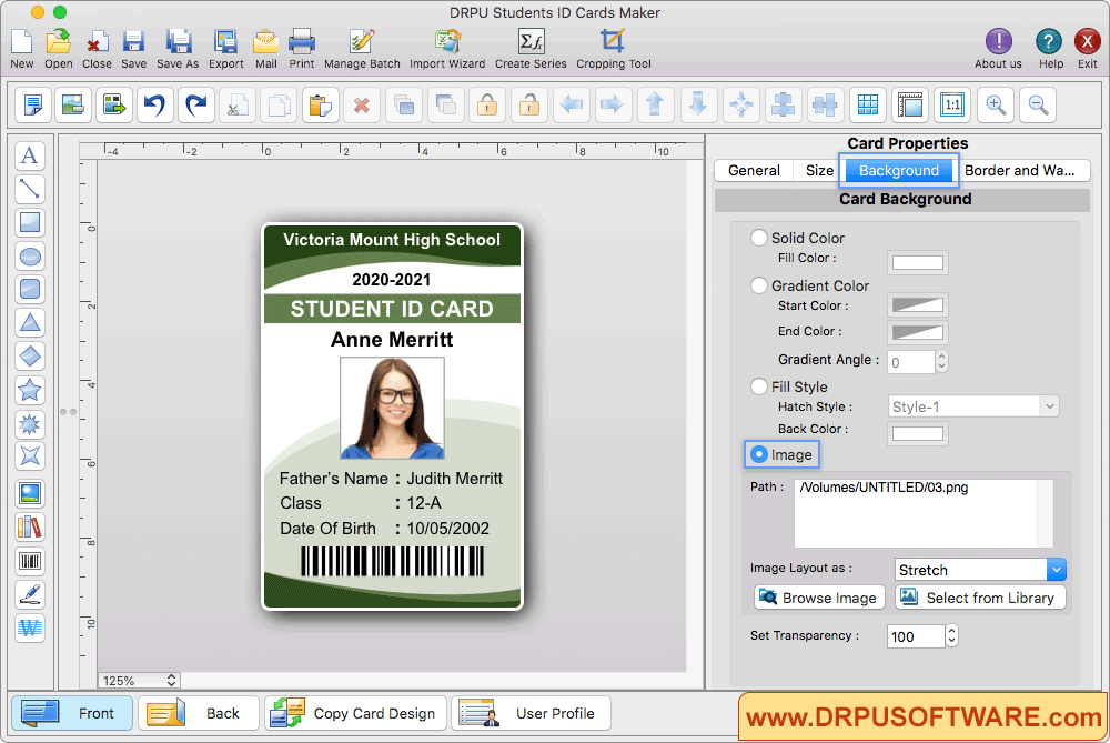 Add Details on your ID Card Add Details on your ID Card