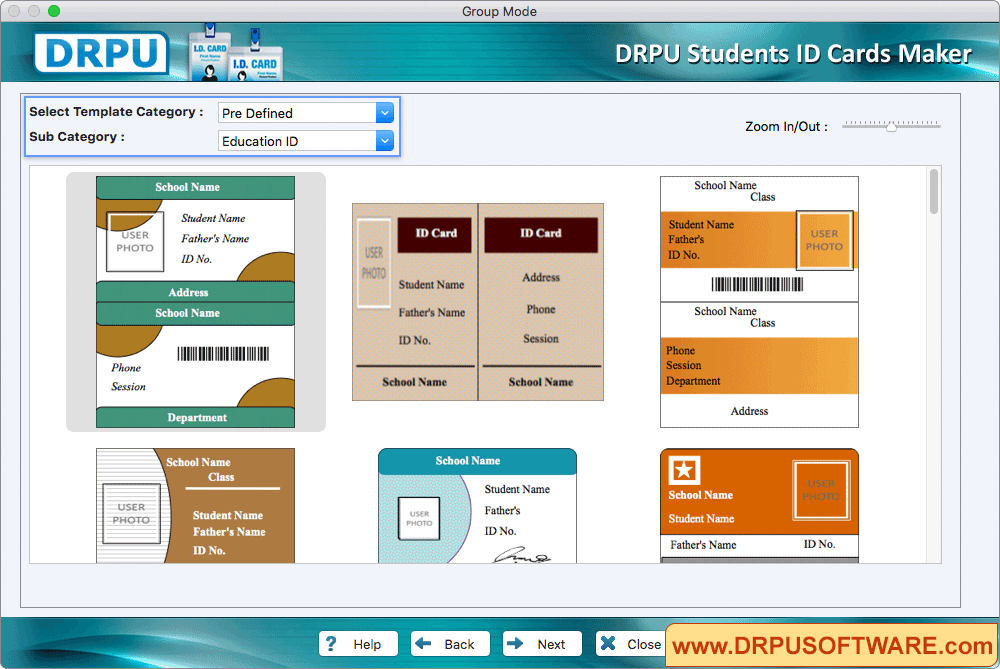 Choose Pre-defined Templates