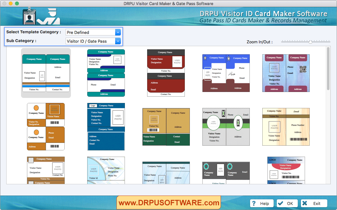 Choose Pre-defined Template