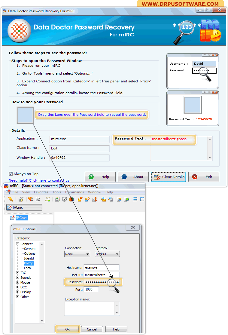 Password Recovery Software for mIRC