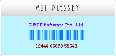 MSI Plessey Fonts