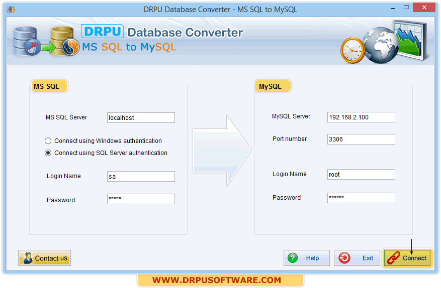 DRPU Database Converter - MS SQL to MySQL