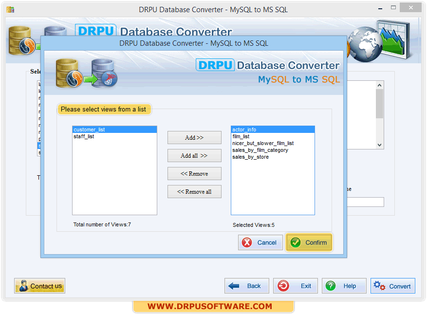 DRPU Database Converter - MSSQL to MySQL