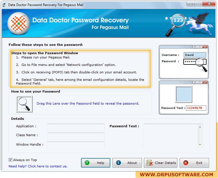 Password Recovery Software For Pegasus Mail