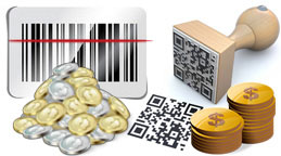 Barcode sagteware vir Poskantoor.