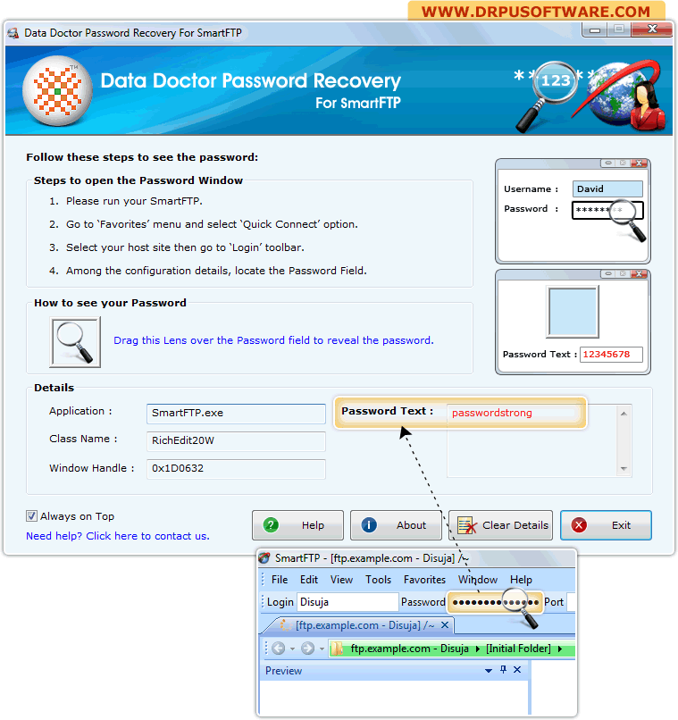 Password Recovery Software For SmartFTP