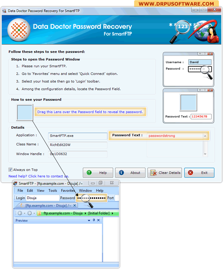 Password Recovery Software for SmartFTP