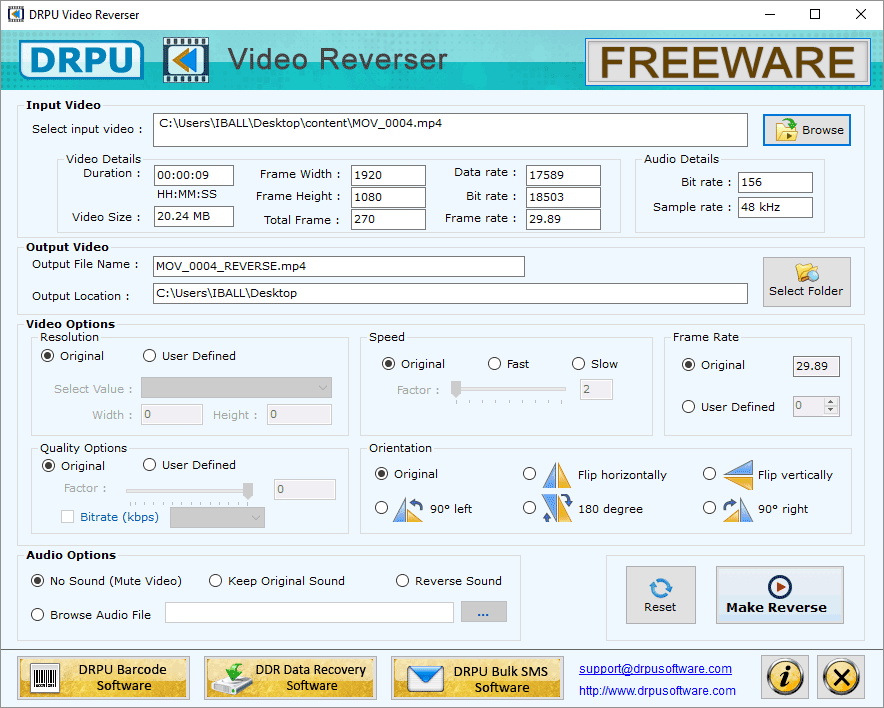 Select Input Video File