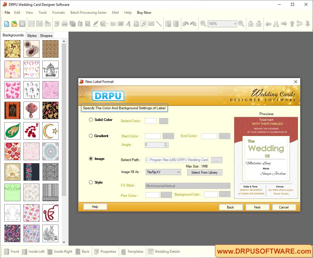 DRPU Wedding Card Designer